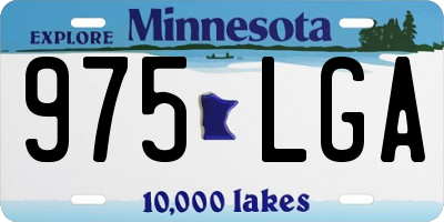 MN license plate 975LGA