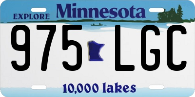 MN license plate 975LGC