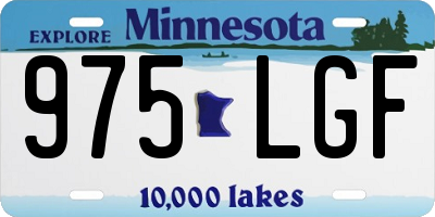 MN license plate 975LGF