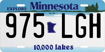 MN license plate 975LGH