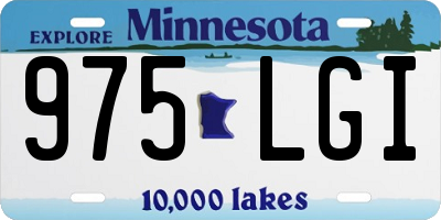 MN license plate 975LGI