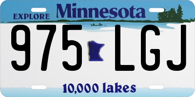 MN license plate 975LGJ