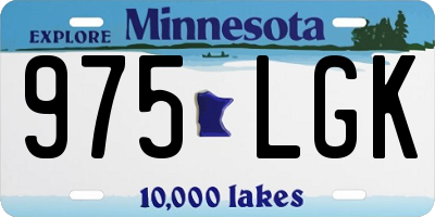 MN license plate 975LGK