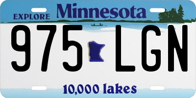 MN license plate 975LGN