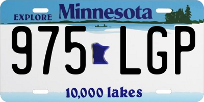MN license plate 975LGP