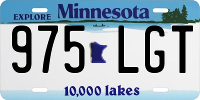 MN license plate 975LGT