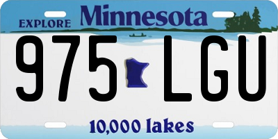 MN license plate 975LGU