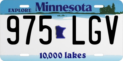 MN license plate 975LGV