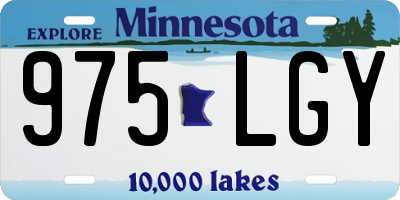 MN license plate 975LGY