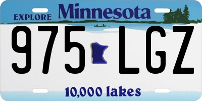 MN license plate 975LGZ