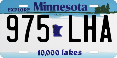 MN license plate 975LHA