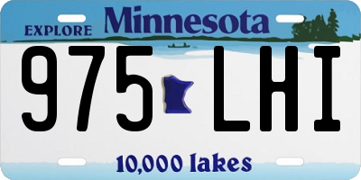 MN license plate 975LHI