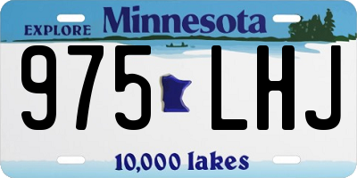 MN license plate 975LHJ