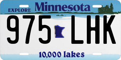 MN license plate 975LHK