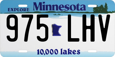 MN license plate 975LHV