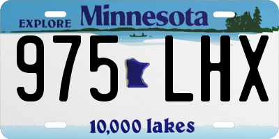 MN license plate 975LHX