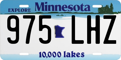 MN license plate 975LHZ
