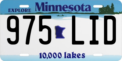 MN license plate 975LID