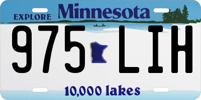 MN license plate 975LIH