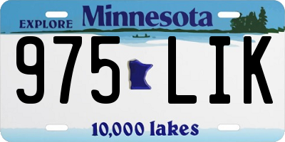 MN license plate 975LIK