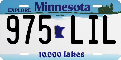 MN license plate 975LIL
