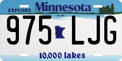 MN license plate 975LJG