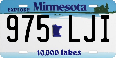 MN license plate 975LJI