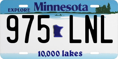 MN license plate 975LNL