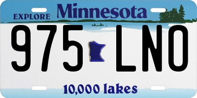 MN license plate 975LNO