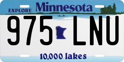 MN license plate 975LNU