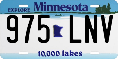 MN license plate 975LNV