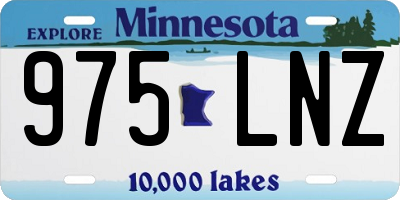 MN license plate 975LNZ