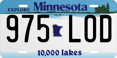 MN license plate 975LOD
