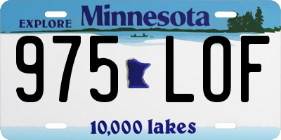 MN license plate 975LOF