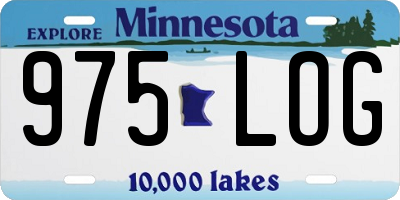 MN license plate 975LOG