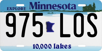 MN license plate 975LOS