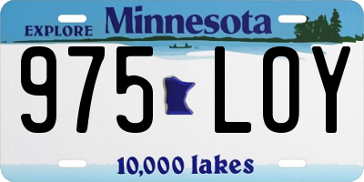 MN license plate 975LOY