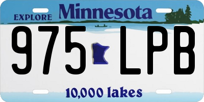 MN license plate 975LPB
