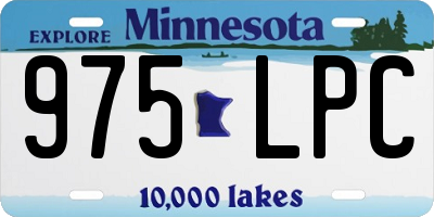 MN license plate 975LPC