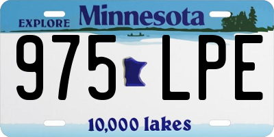 MN license plate 975LPE
