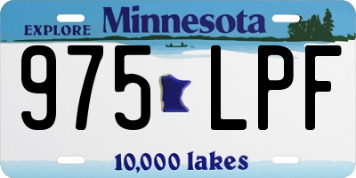 MN license plate 975LPF