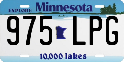 MN license plate 975LPG