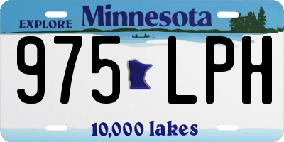 MN license plate 975LPH