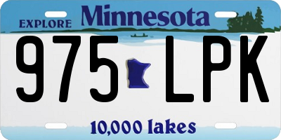 MN license plate 975LPK