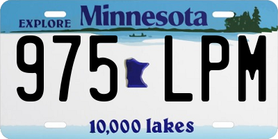 MN license plate 975LPM