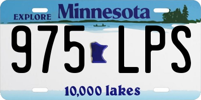 MN license plate 975LPS