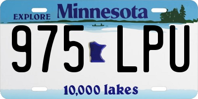 MN license plate 975LPU