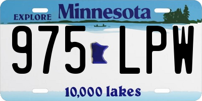 MN license plate 975LPW