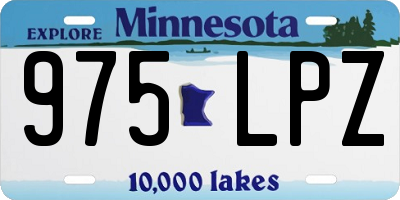 MN license plate 975LPZ