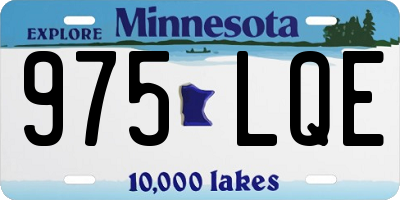 MN license plate 975LQE